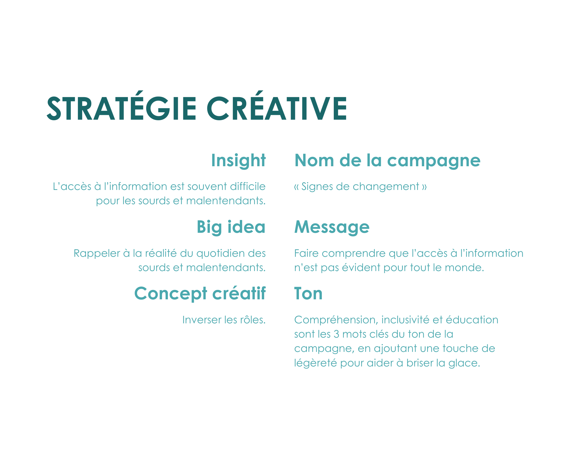 Moodboard de la campagne