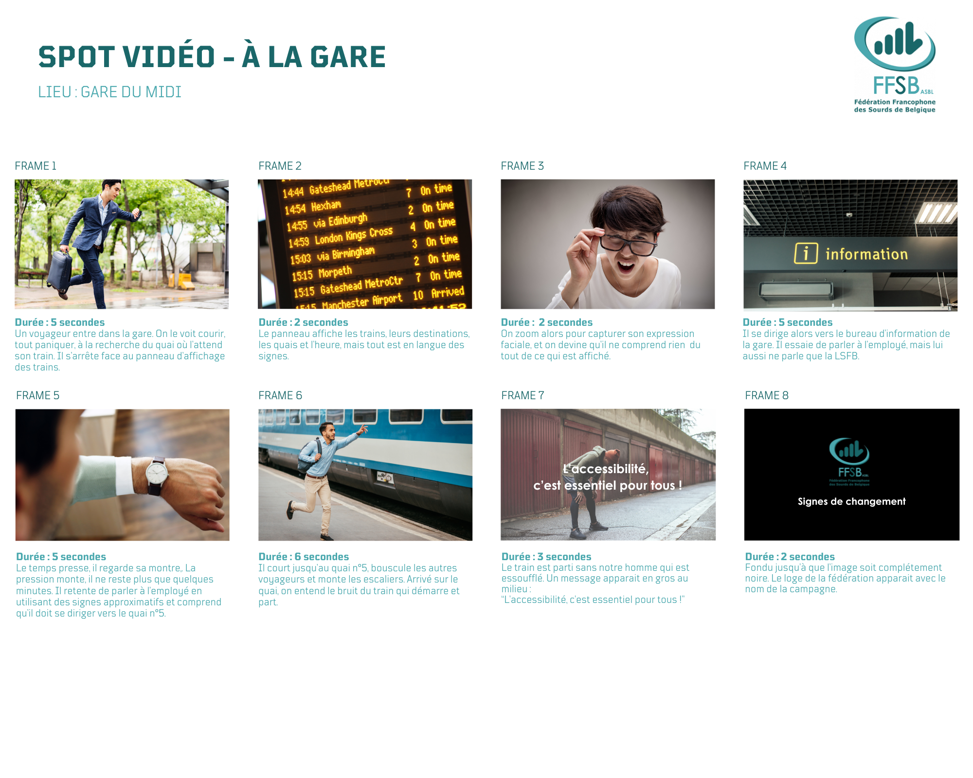 Storyboard - A la gare